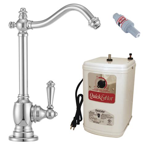 westbrass victorian  handle hot water dispenser faucet  instant hot tank dhfp