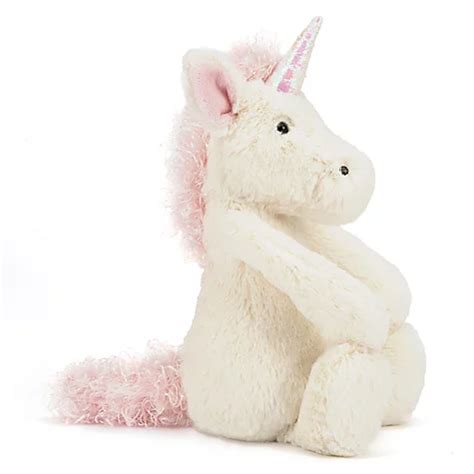 buy jellycat bashful unicorn soft toy medium whitepink john lewis