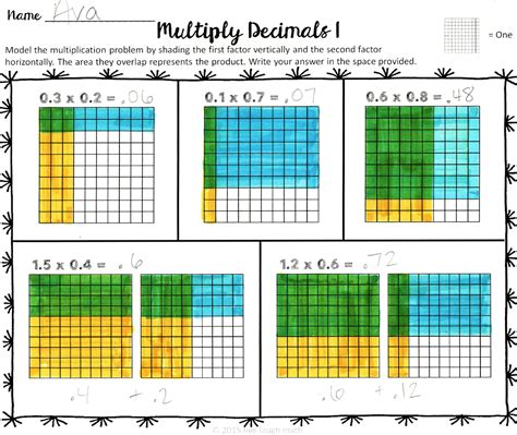 decimal operations modeling bulletin boards modeling  student