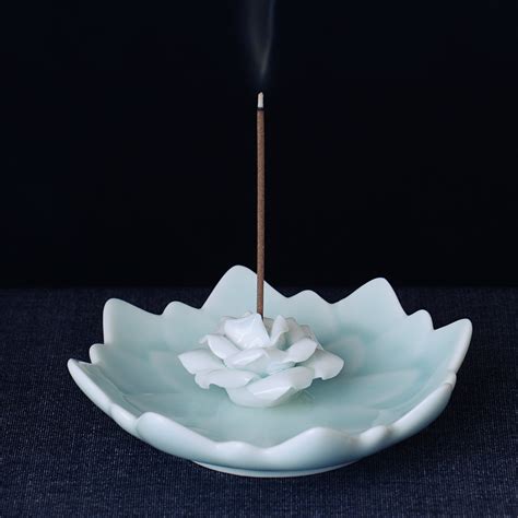incense stick burner holder porcelain decorative flower incense