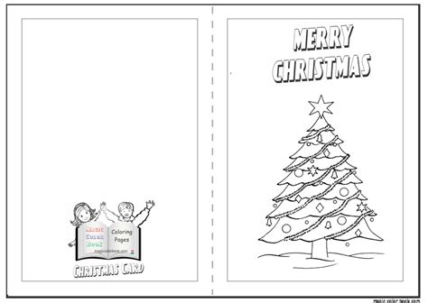 christmas card template coloring gif