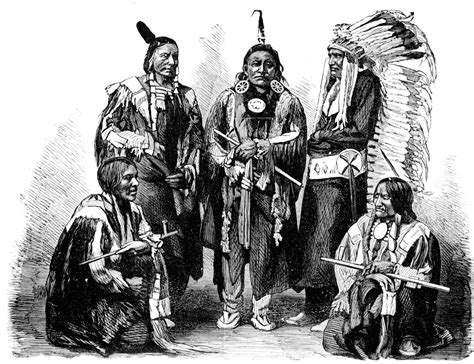 A Group Of Sioux A Native American Tribe Clipart Etc
