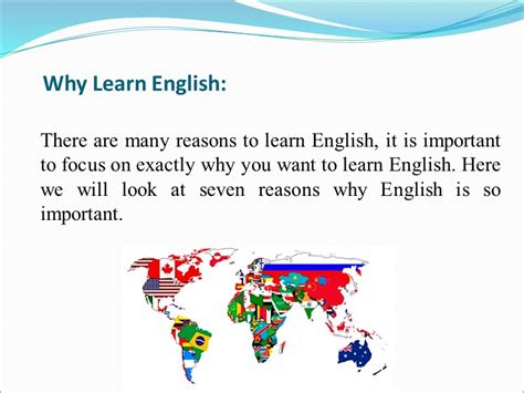 importance  english  learn english