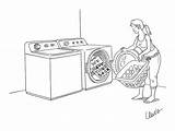 Laundry Coloring Pages Room Dryer Colouring Cartoon Doing Do Getcolorings Woman Color Getdrawings Printable sketch template