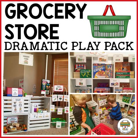 grocery store dramatic play pack