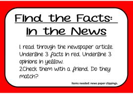 news newspaper writing  role play resources english literacy