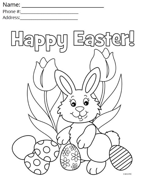 easter colouring contest