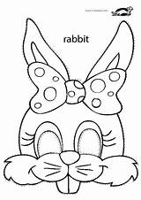 Bunny Easter Masks Mask Printable Print Kids Krokotak Rabbit Face Coloring Template Printables Crafts Google Da Casa Choose Board sketch template