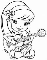 Coloring Cartoon Pages Strawberry Shortcake Girl Kids Children Drawing Colouring Cherry Printable Sheets Little Pie Cartoons Berries Raspberry Sketch Girls sketch template