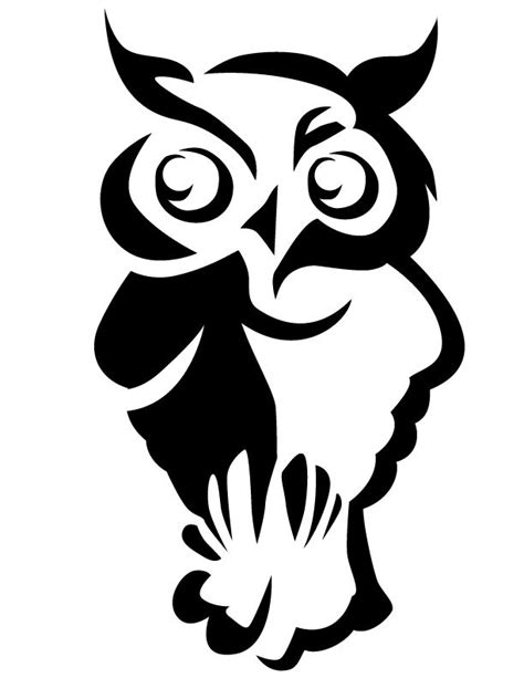 owl templates printable coloring home