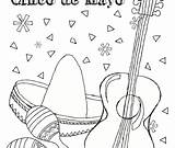 Cinco Mayo Coloring Pages Getcolorings Color Getdrawings sketch template