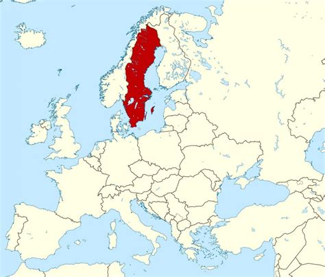 schweden landkarte europa karte von schweden  europa nordeuropa