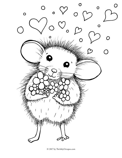 mouse coloring page  getcoloringscom  printable colorings