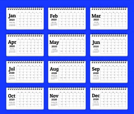 woordenlijsten ten lijstjes maanden van het jaar