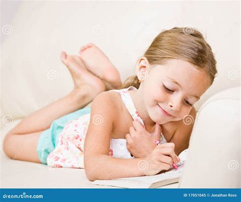 girl coloring  coloring book stock image image  confident girl