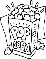 Popcorn Drawing Line Machine Coloring Getdrawings Paintingvalley sketch template