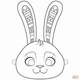 Bunny Ostern Conejos Maske Supercoloring Pascua Conejo Mascara Osterhasen Ausdrucken Kostenlos sketch template