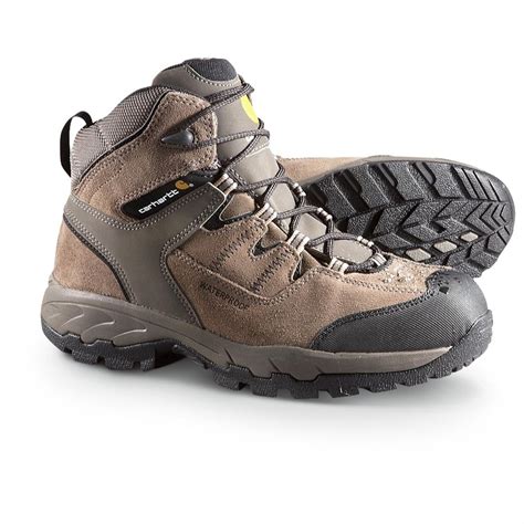 mens  carhartt waterproof steel toe hikers  hiking boots