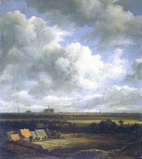 view  haarlem  bleaching fields   foreground  jacob van ruisdael wikiartorg