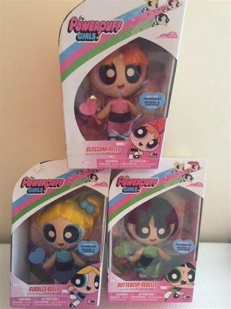 the powerpuff girls buttercup blossom bubbles deluxe doll set 6 new