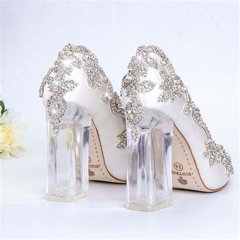 bride clear heels crystal pumps   crystal wedding shoes crystal pumps crystal shoes