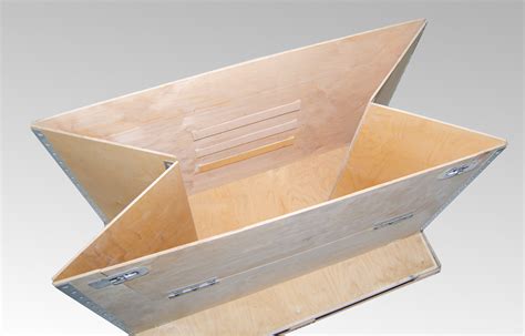 foldable returnable wood  plywood packaging
