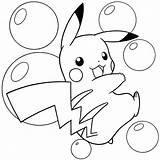 Coloring Pokemon Pages Pikachu Pichu sketch template