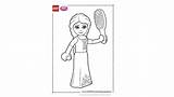 Coloring Lego Rapunzel Sheet Choose Board sketch template