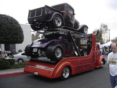 coe hot rod transporter built for two trucks cool cars