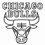 Coloring Chicago Bulls Pages Nba Basketball Popular sketch template