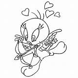 Disegni Piolin Colorare Cupido Dibujos Amoureux Bambini Enamorado Arco Zaljubljenih Bojanke Personnages Tunes Looney Corazones Titi Piolín Titti Crtež Flecha sketch template