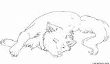 Wolf Sad Lineart Coloring Anime Pages Drawings Base Drawing Deviantart Dog Cute Wolves Animal Choose Board sketch template