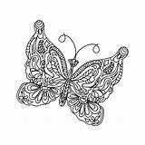 Butterfly Coloring Resorce Stock Hope Center Family Zentangle Mandala Abstract Illustration Depositphotos Greatnonprofits sketch template