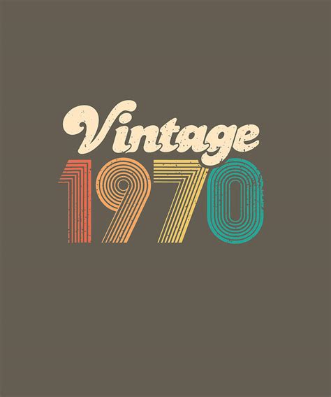 50th Birthday T Vintage 1970 Retro Bday 50 Years Old