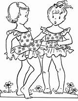 Coloring Pages Girls Girl Little Sheets Kids Printable Cool Colouring Activity Color Vintage Boys Outfit Family Bluebonkers Surprise Young Two sketch template
