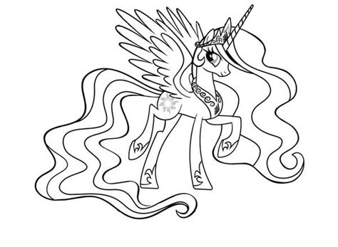 pony princess celestia coloring page coloring sky