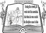 Sermon Biblekids Beatitudes sketch template