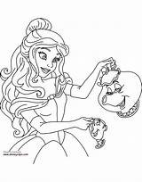 Belle Coloring Beast Chip Potts Beauty Pages Mrs Disneyclips Printable Lumiere Funstuff sketch template
