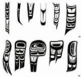 Haida Salish Feather Tribal Inuit Indigenous Formline Totem Potts Alti sketch template