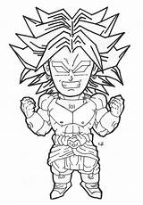 Broly Dragon Ball Coloring Chibi Super Lineart Pages Kids Saiyajin Deviantart Drawings Few Details Legendary Anime Characters Ssj Library Clipart sketch template