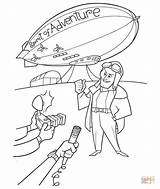 Spirit Adventure Coloring Pages Airship Movie Blimp Drawing Popular Printable Silhouettes Disney Getdrawings sketch template