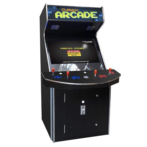 amazoncom creative arcades full size commercial grade cabinet arcade machine trackball
