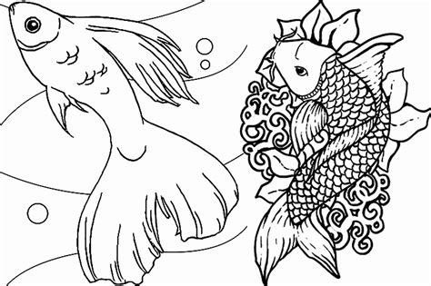 coloring page  fish lovely print  cute  educative fish