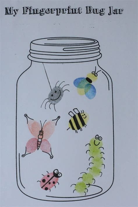 bug jar printable open  lid     bugs areprintable