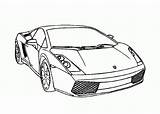 Coloring Lamborghini Gallardo Cartoon Pages sketch template