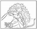Coloring Pages Disney Brave Merida Princess Printable Sheets Movie Pixar Clipart Color Elsa Getcolorings Horse Angus Books Colouring Print Activity sketch template