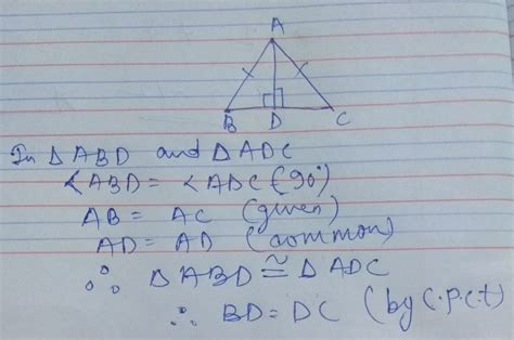 If Triangle Abc Is An Isosceles Triangle Such That Ab Ac