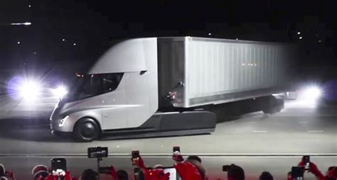 Tesla Unveils New Electric Semi Truck Guardian Liberty Voice