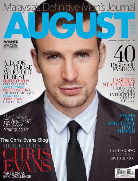 The Chris Evans Blog Chris Evans In August Man