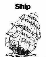 Columbus Coloring Pages Ships Ship Three Drawing Big Familyholiday Choose Board sketch template